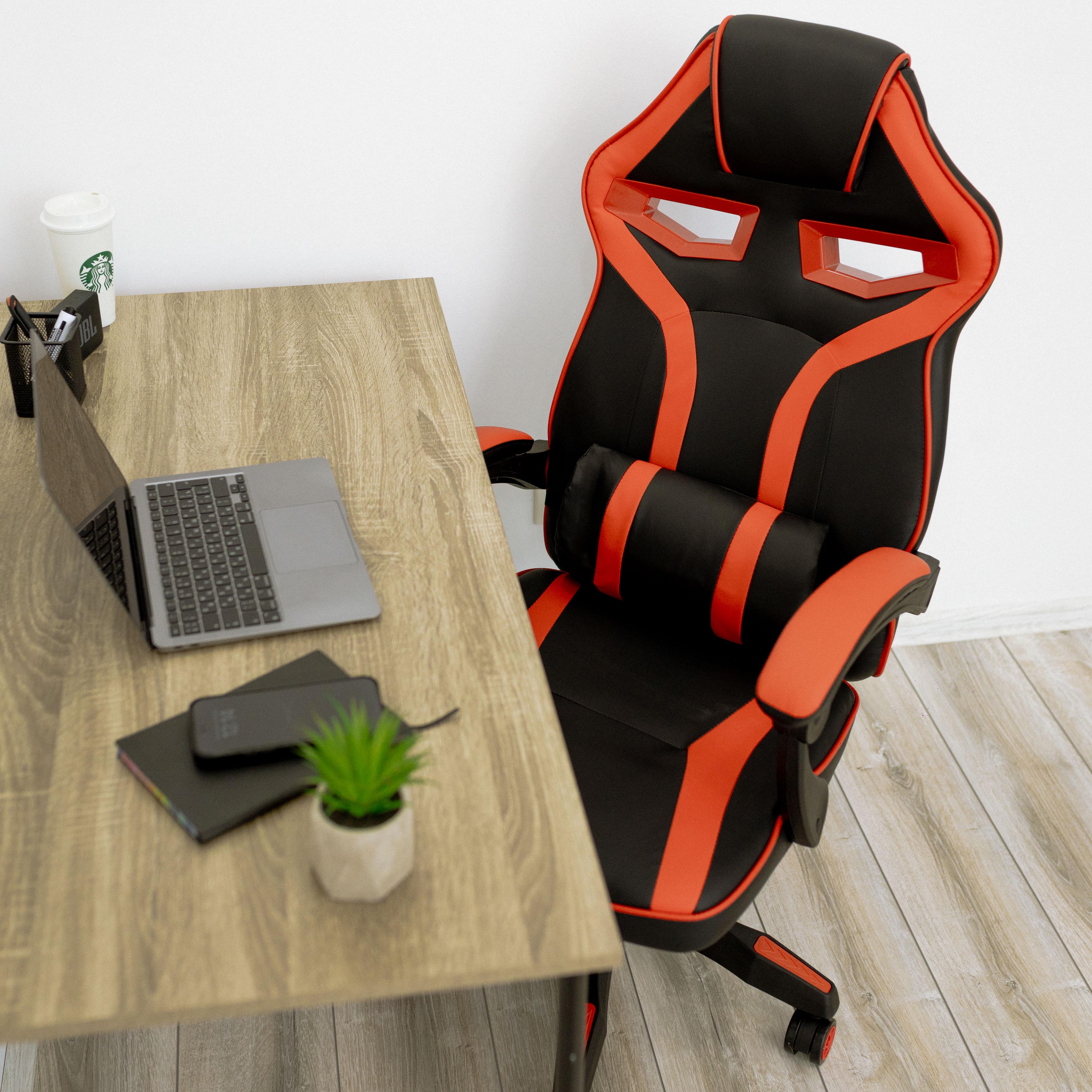 Крісло комп'ютерне геймерське 4Points NT з подушками для дома та офісу Червоний (40017) - фото 3 Крісло комп'ютерне геймерське 4Points NT з подушками для дома та офісу Червоний (40017) - фото 3