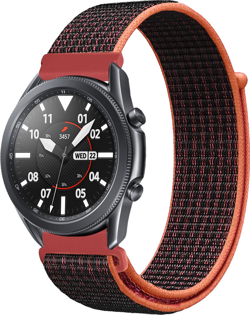 Ремешок нейлоновый Sport Loop для Galaxy Watch 3 45 мм Black/Red (16389-44)