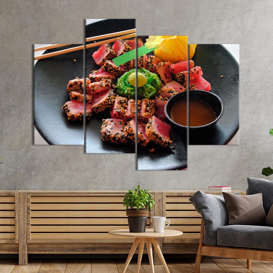 Настенний декор Тунец сашими татаки с соусом 149x106 см (A539-4)