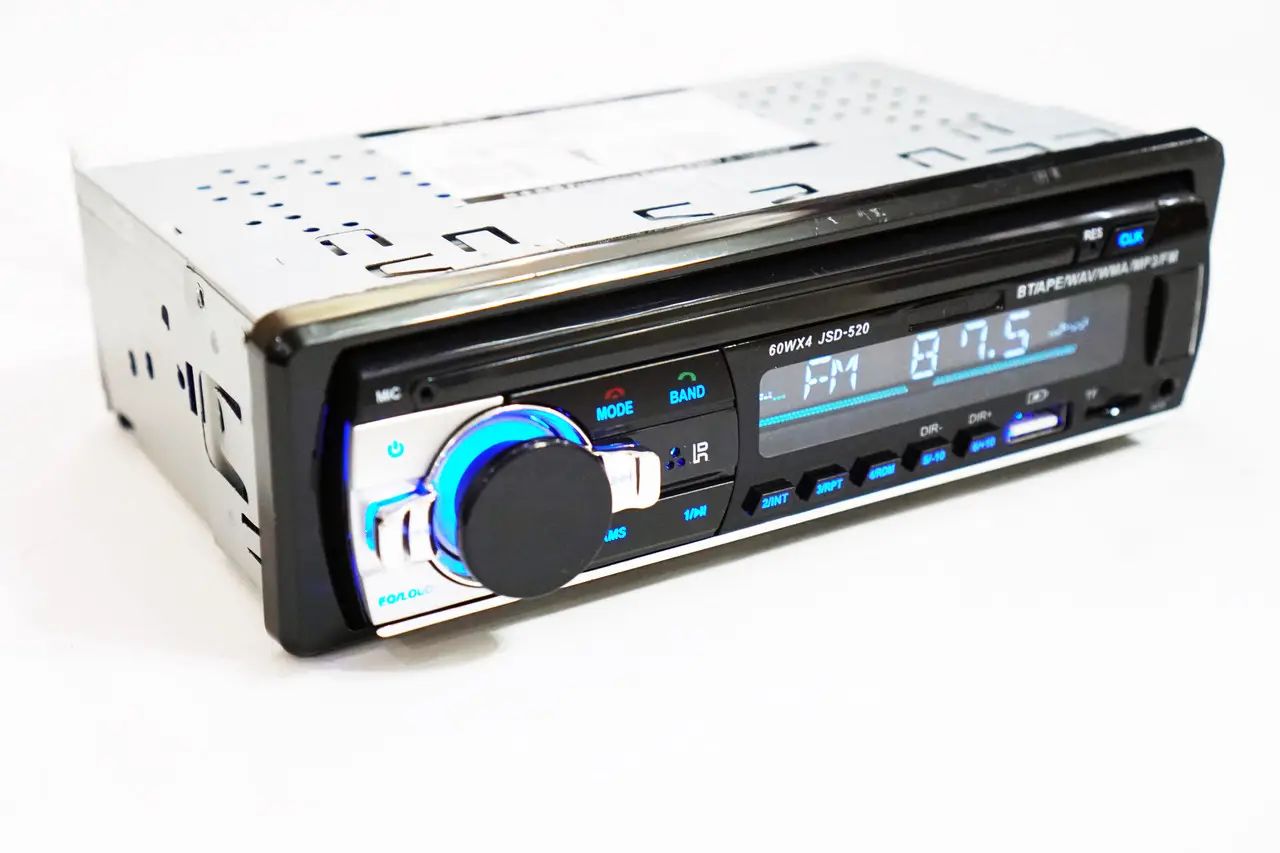 Автомагнітола JSD-520 2xUSB RGB Bluetooth SD/AUX/FM 4x60W - фото 4