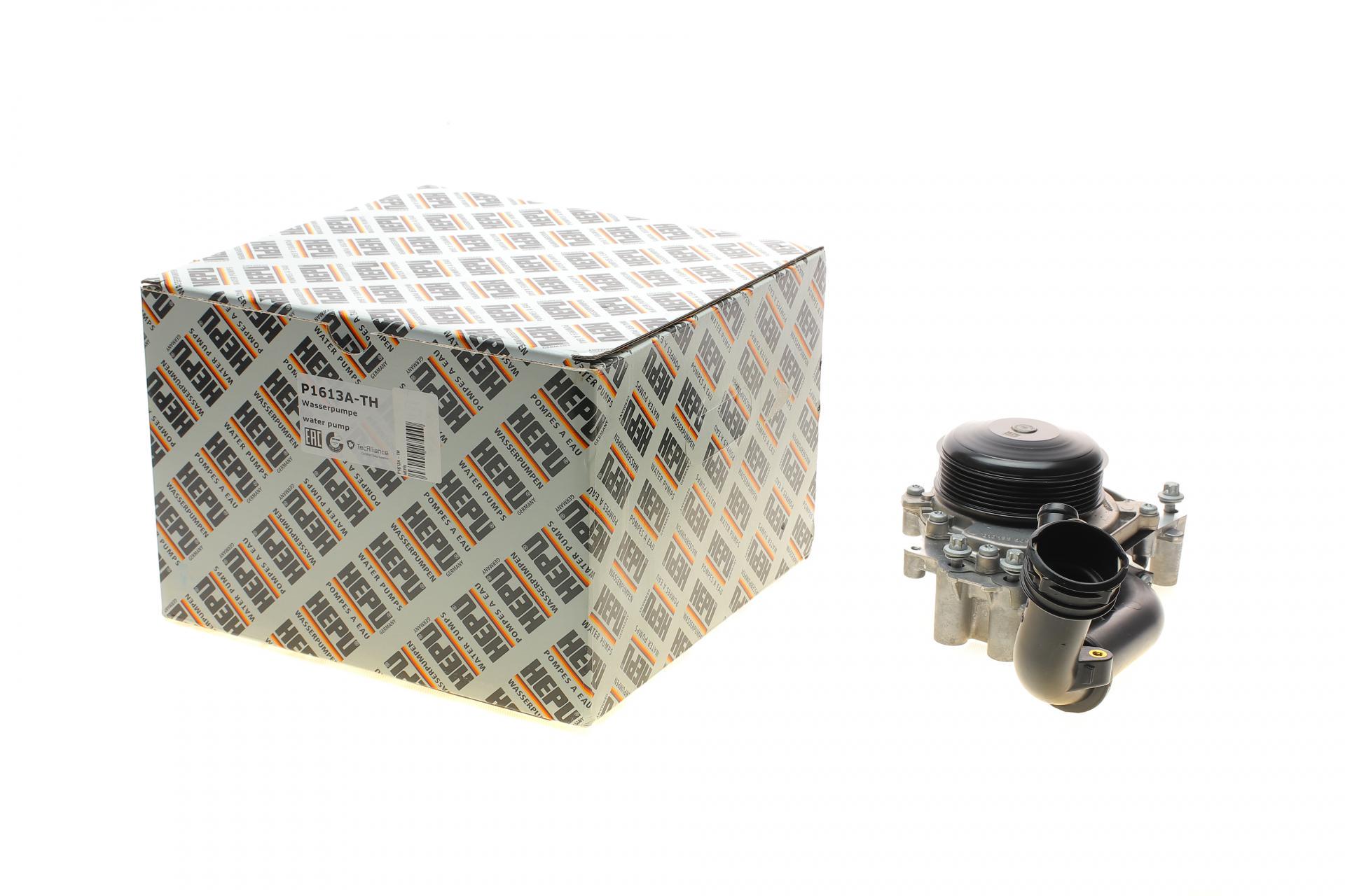 Помпа воды Hepu Mercedes C-class W204/S204/E-class W212 08-P1613A-TH с корпусом/управление вакуум