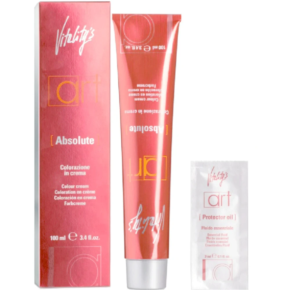 Крем-краска для волос с масляным коктейлем Vitality’s Art Absolute Hair Color Cream 1/0 Черный 100 мл