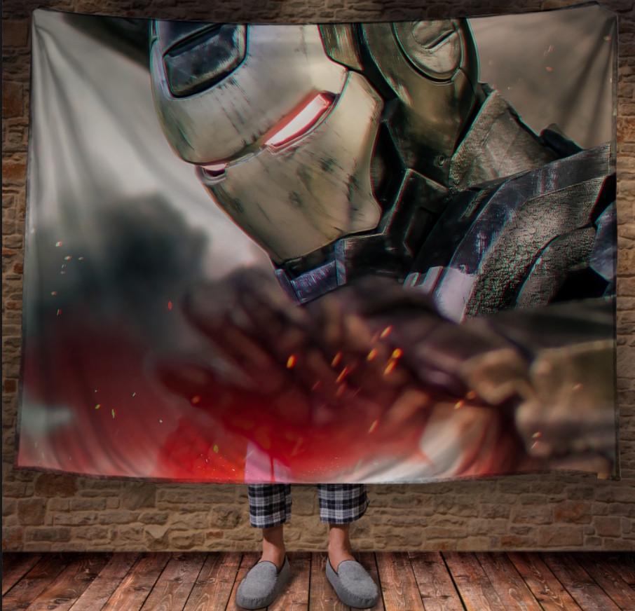 Плед с 3D принтом Iron Man 150х200 см (epi_1578)