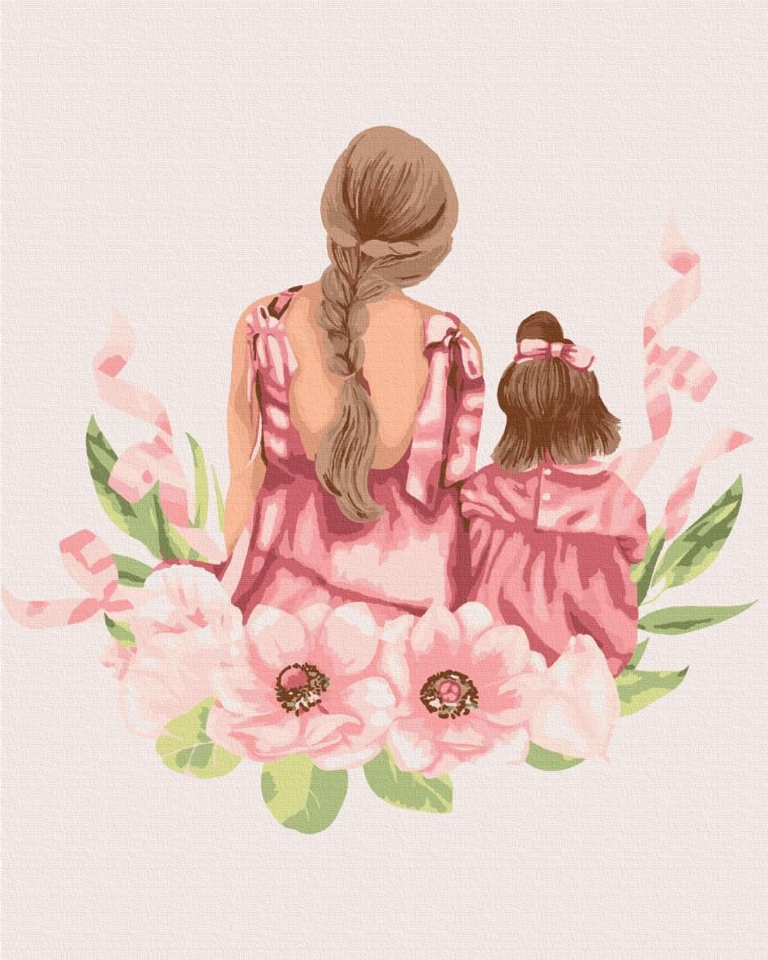 Картина по номерам Brushme Мамина дочка 48x60 см (BS52545L)