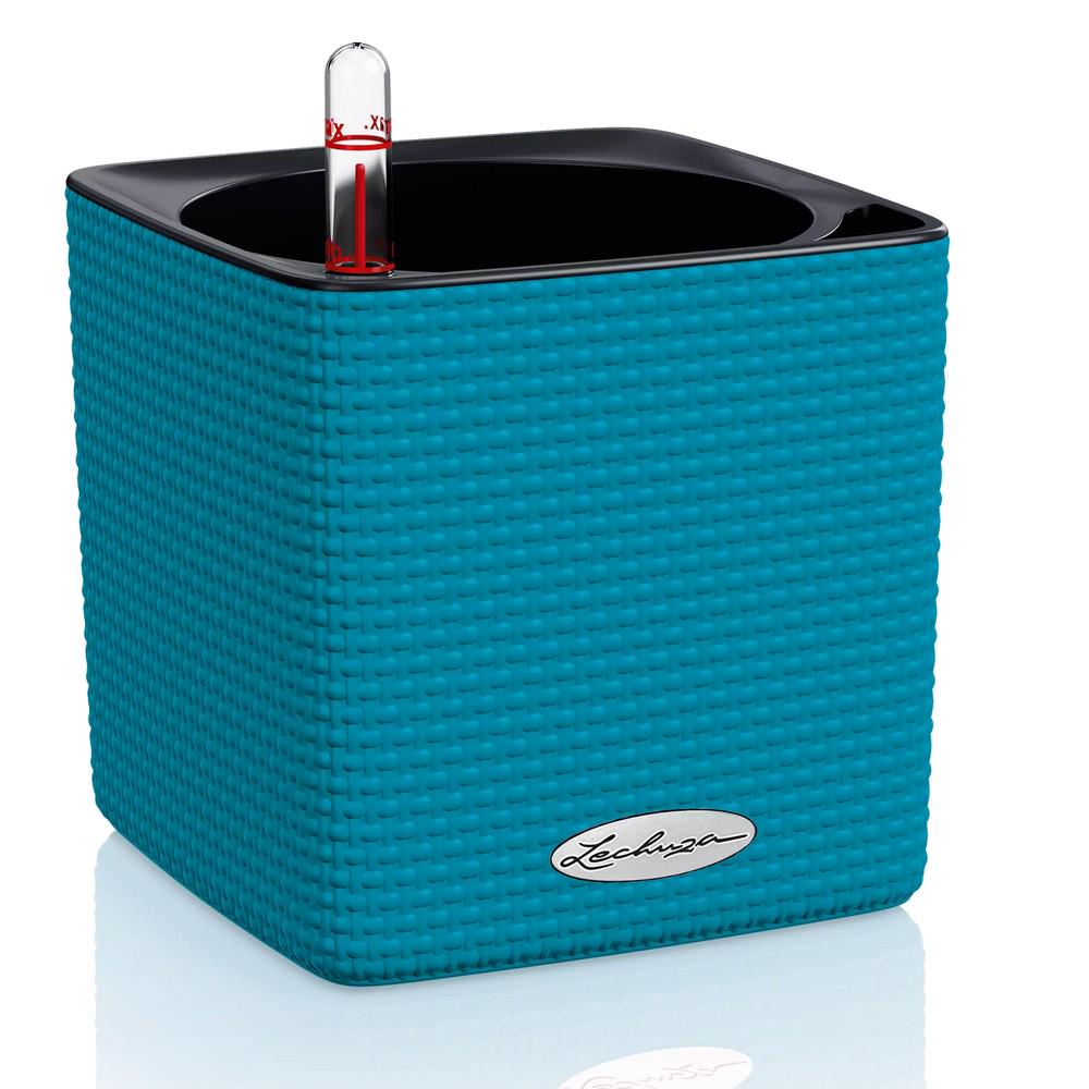 Умный вазон Lechuza Cube Color 14 1 л Карибский синий (30651466)