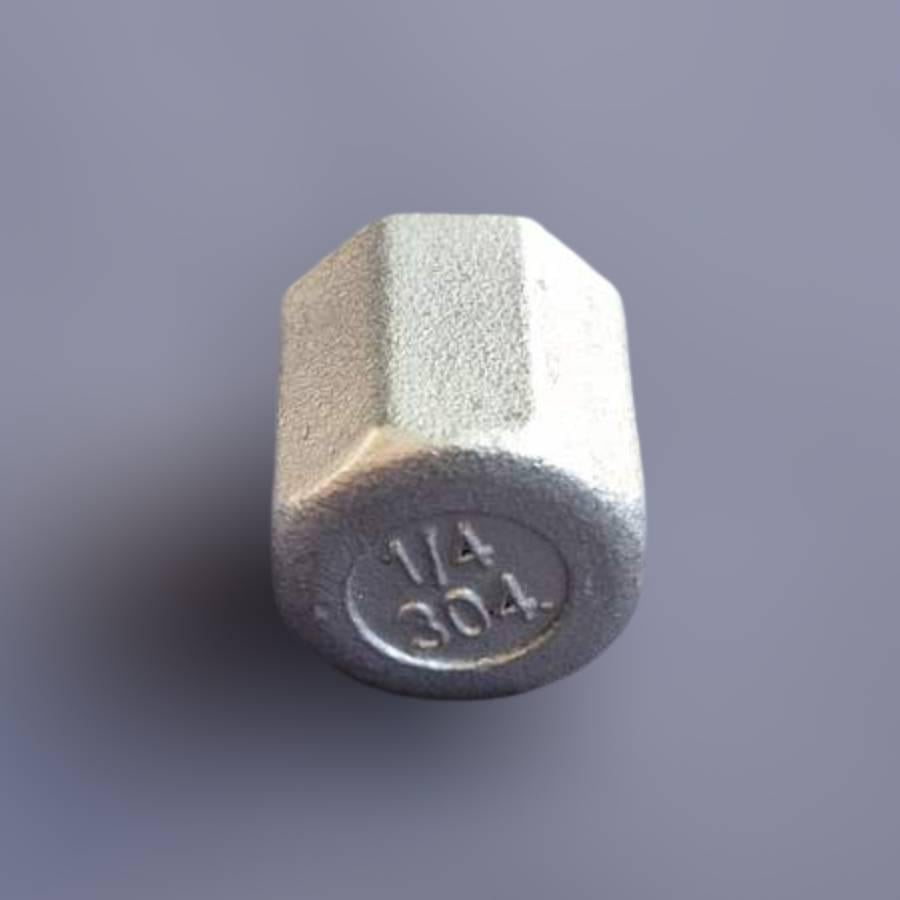 Заглушка муфтова шестигранна DN8 BSPP н/ж сталь AISI304 Class-150 внутрішня різьба 1/4" (29203193) - фото 3 Заглушка муфтова шестигранна DN8 BSPP н/ж сталь AISI304 Class-150 внутрішня різьба 1/4" (29203193) - фото 3