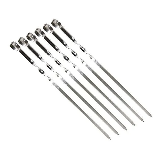 Набор шампуров из нержавеющей стали Hoz 6 шт. (MPL-1834)