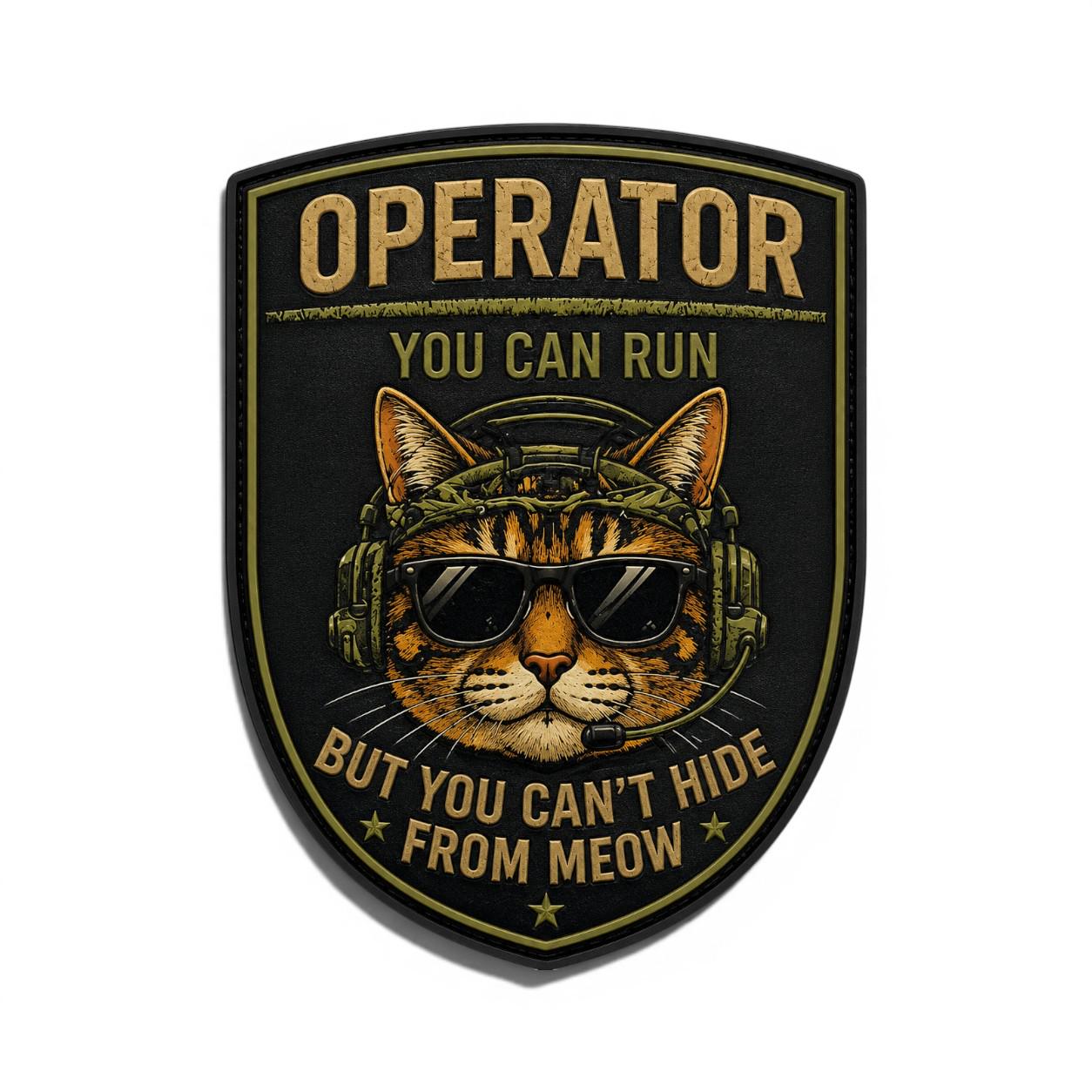 Патч-шеврон You can run but you can`t hide (35345787)