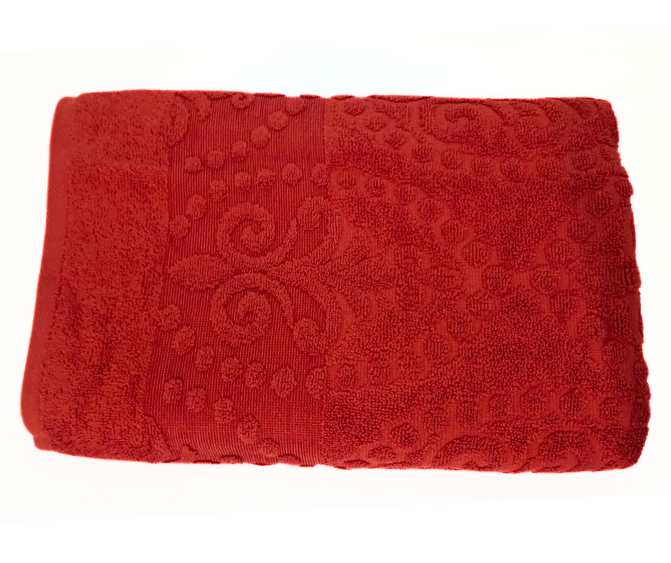 Рушник жакардовий Cotton Area 50х90 см Бордовий (12745) - фото 1 Рушник жакардовий Cotton Area 50х90 см Бордовий (12745) - фото 1