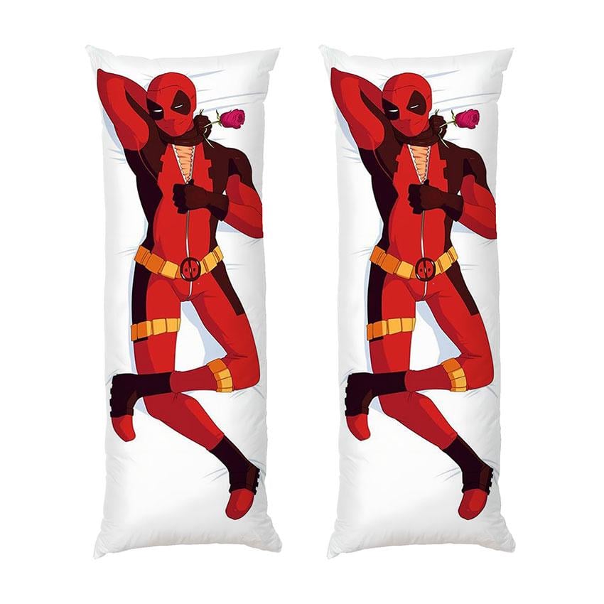 Подушка дакімакура Deadpool with rose Marvel габардин 140х45 см (113266-2)