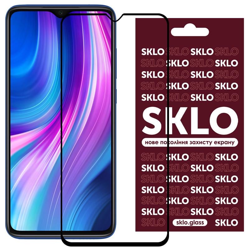 Защитное стекло противоударное SKLO 3D full glue для Xiaomi Redmi Note 11E/Poco M5 закаленное Прозрачный
