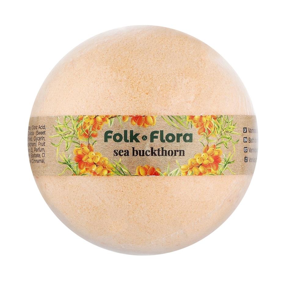 Бомбочка для ванны Folk&Flora Облепиха 130 г (4751030834733)