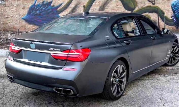 Спойлер BMW 7 series G11 Performance ABS-пластик 15-21 р.в. Чорний глянсовий - фото 5