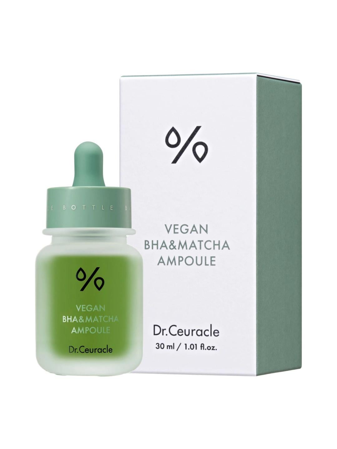 Сыворотка ампульная с BHA кислотой и экстрактом чая матча Dr.Ceuracle Vegan BHA&Matcha 30 мл