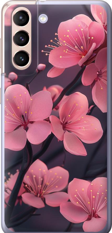 Чехол на Samsung Galaxy S21 Пурпурная сакура (6075t-2114-42517)