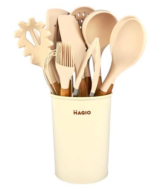 Набор кухонных принадлежностей Magio MG-1142 11 пр. Бежевый (2098431538)