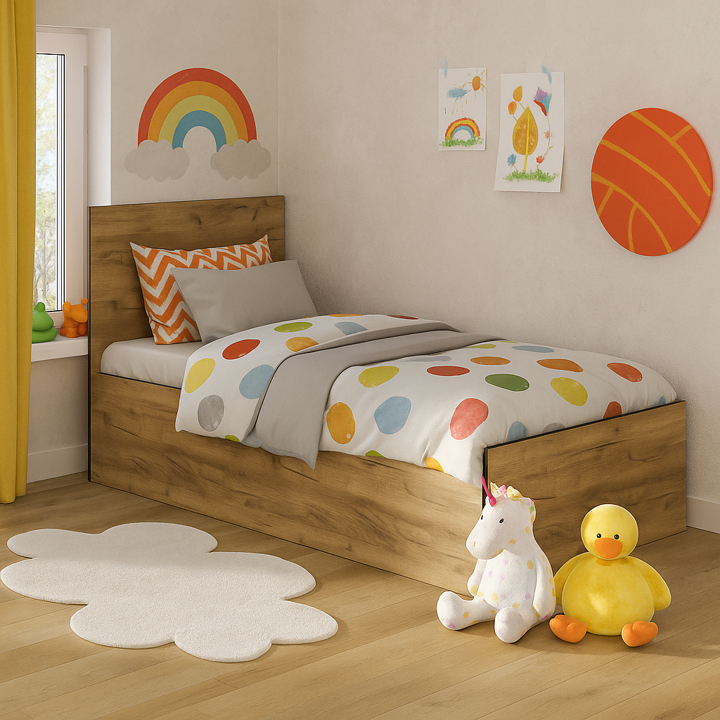 Ліжко односпальне Мебель-Сервіс Bruklin з ламелями та підйомним механізмом 90х200 см (28067530) - фото 1