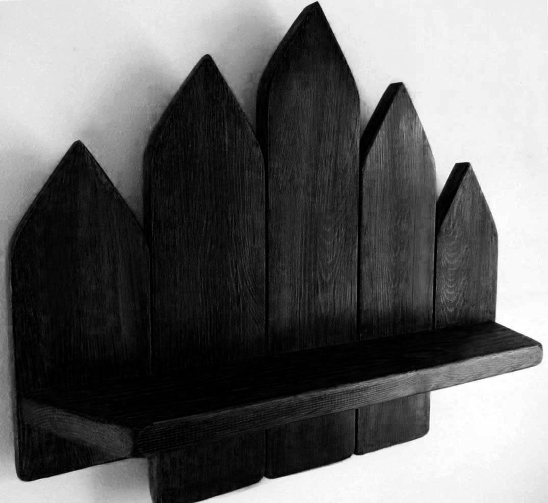 Полка для ванной из дерева Шверин Венге (ВНП/010612)