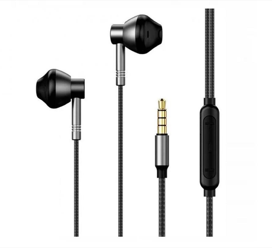 Наушники проводные REMAX RM-201 In-Ear Stereo с поддержкой hands-free Серый (25843opti)