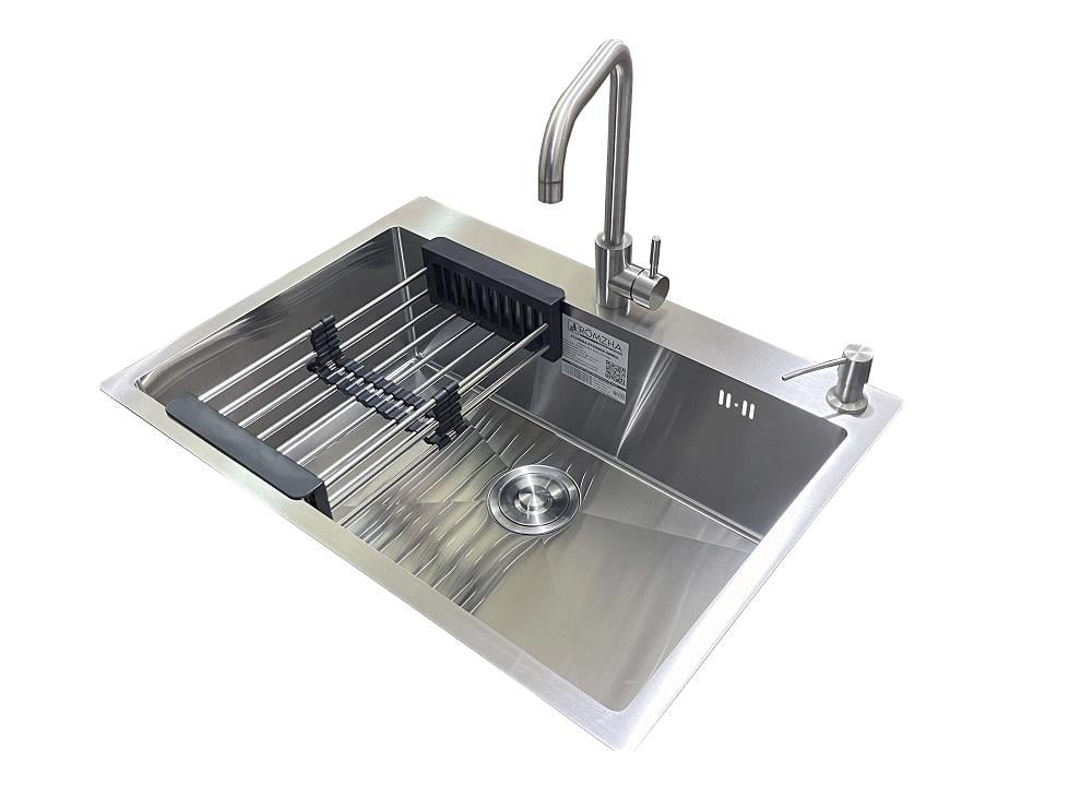 Мийка для кухні Romzha Arta U-650S Max B з змішувачем та дозатором (RO41565)