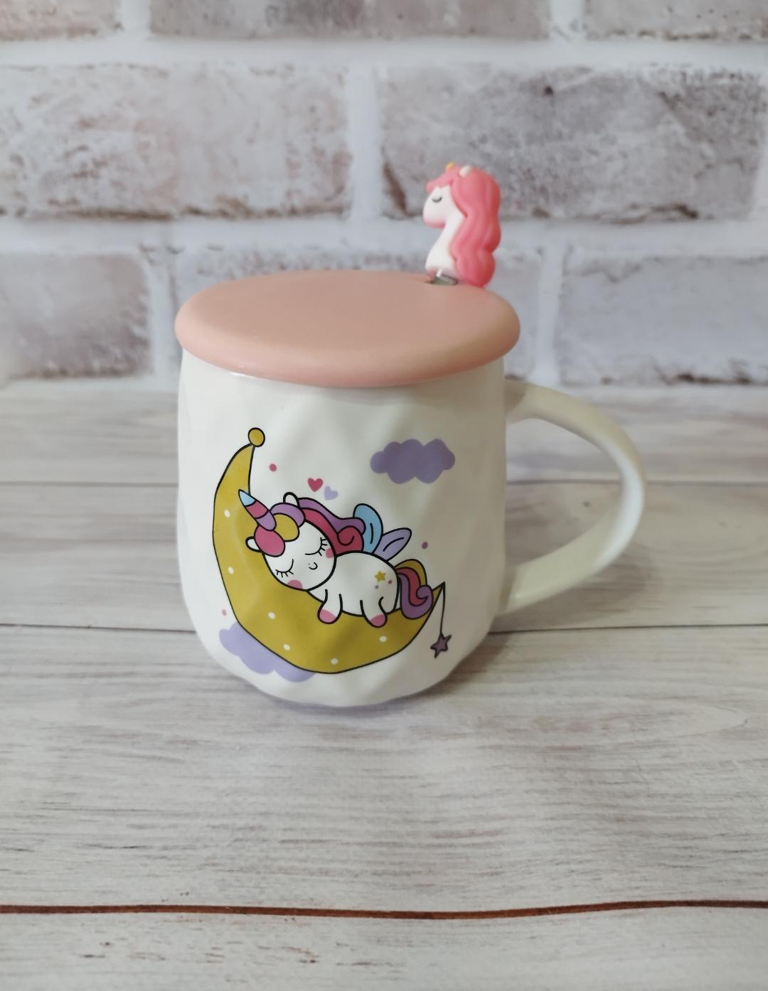 Чашка S&T Baby Unicorn с крышкой и ложкой 400 мл (20624)