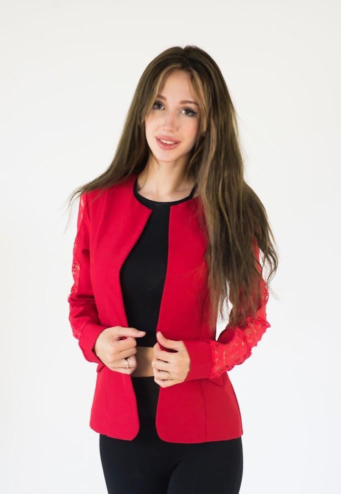 Пиджак женский Podium Darline 21333-RED XS Красный