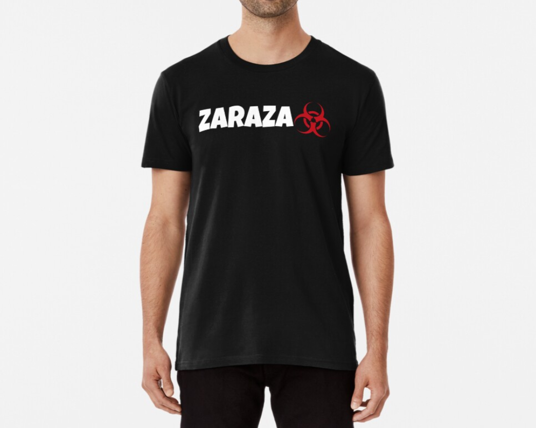 Футболка мужская Stedman с принтом Zaraza XL Черный (ПН123-4)