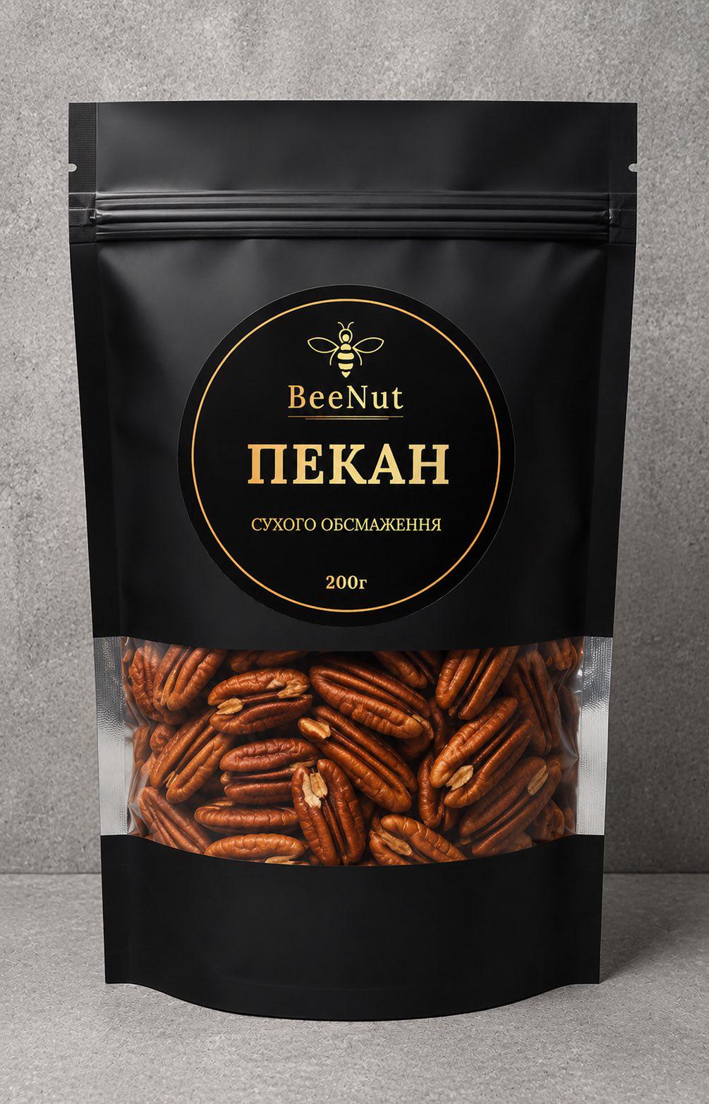 Орех пекан сухой обжарки очищенный BeeNut 200 г Орех пекан сухой обжарки очищенный BeeNut 200 г