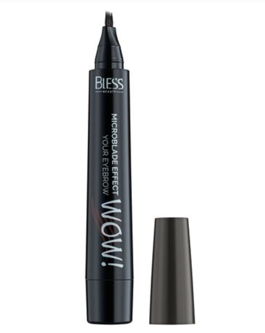 Маркер для брів Bless Beauty Wow Tattoo Brow Pen 7 мл № 04 Чорний (5910960031042)