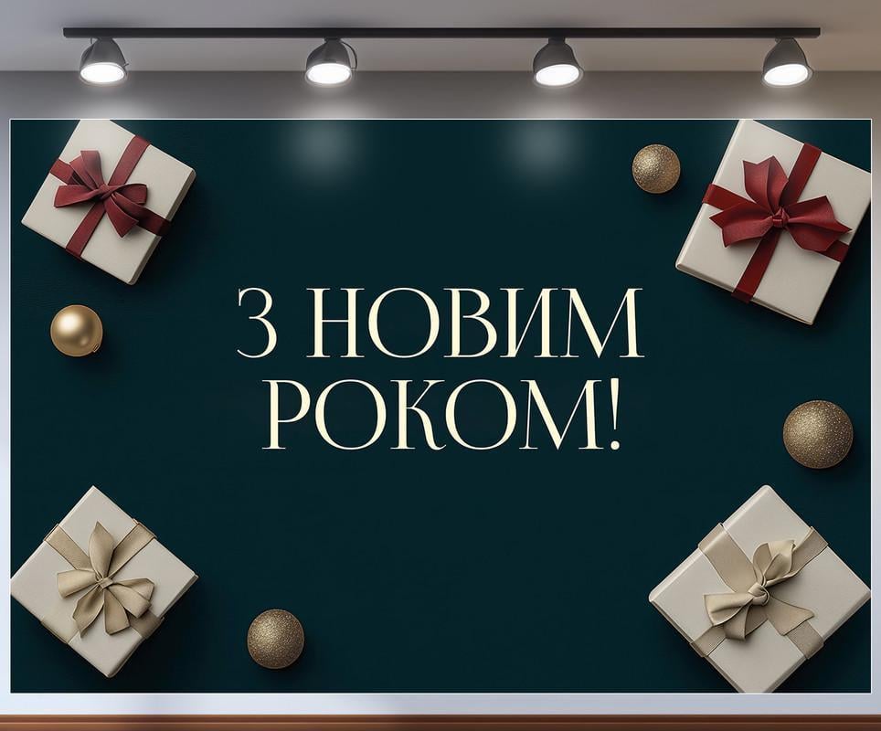 Баннер-фотозона Новый год 300x200 см №46314