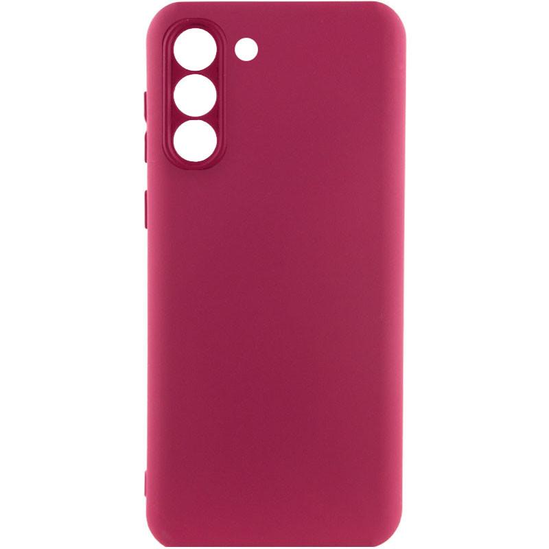 Противоударный чехол Silicone Cover Lakshmi Full Camera (A) для Samsung Galaxy S24 Бордовый / Marsala