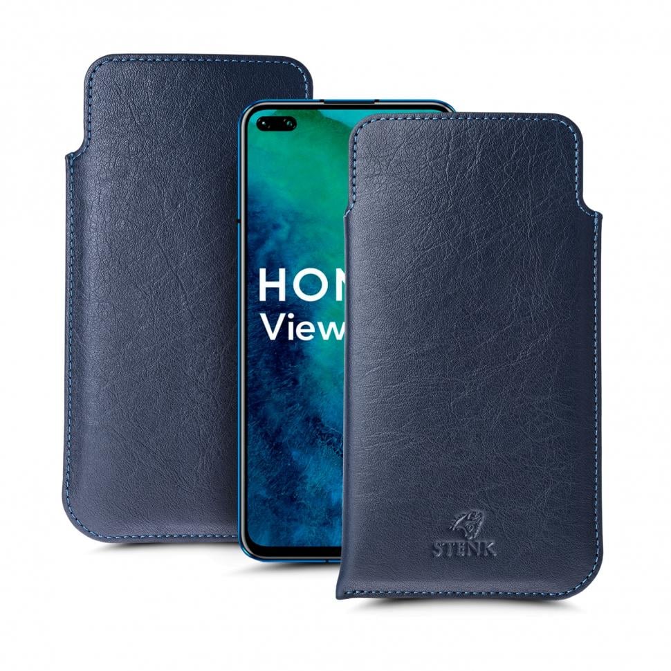 Футляр Stenk Elegance для HuaWei Honor View 30 Pro Синий (67436)