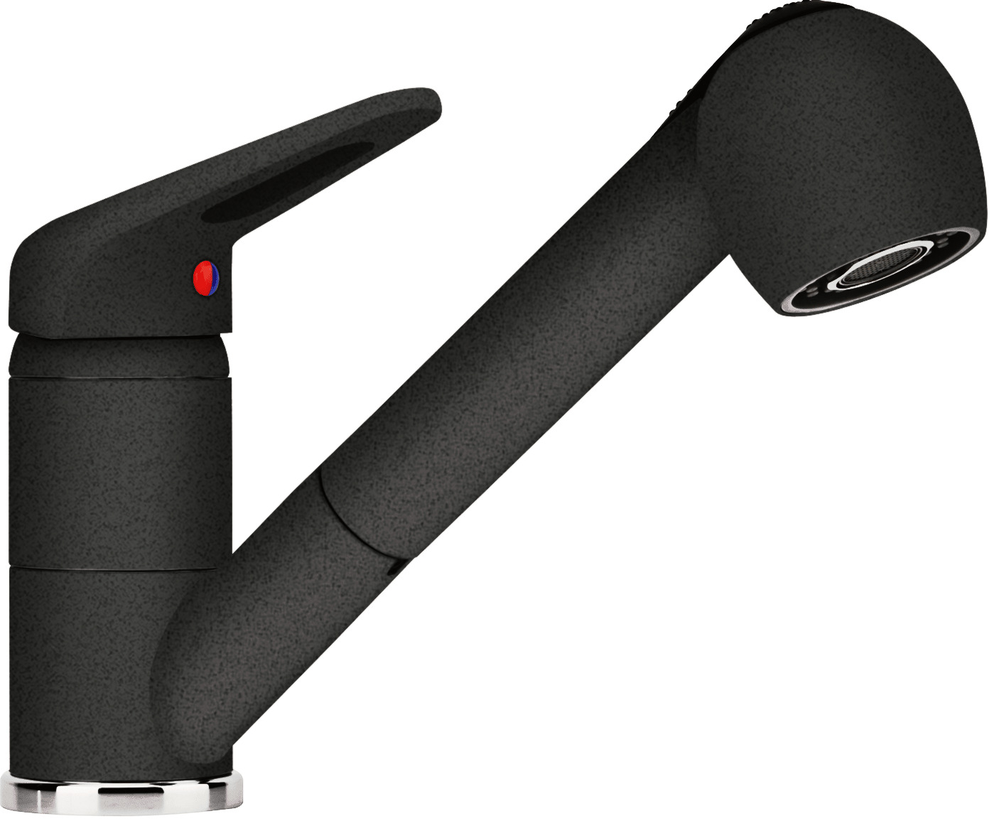 Кухонный смеситель Franke Novara-Plus Pull Out с выдвижным изливом и функцией душа Графит (115.0470.674) Кухонный смеситель Franke Novara-Plus Pull Out с выдвижным изливом и функцией душа Графит (115.0470.674)