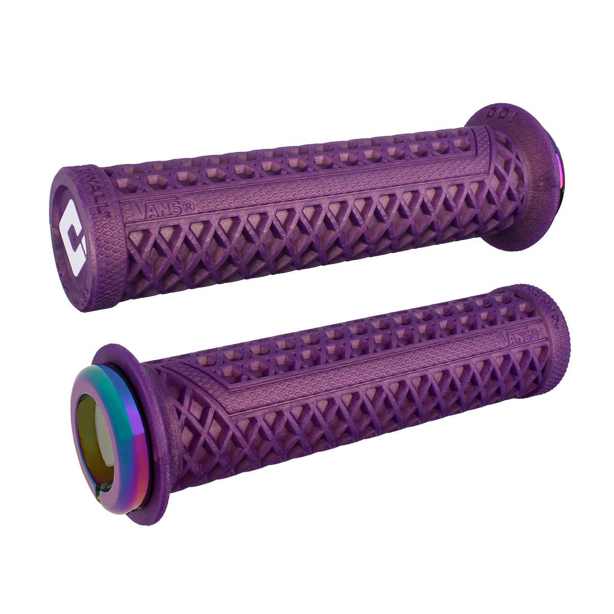 Грипсы ODI Vans v2.1 Lock-On MTB Closed End 135 мм Iridescent Purple/Oil Slick (D33VNIP-OS)