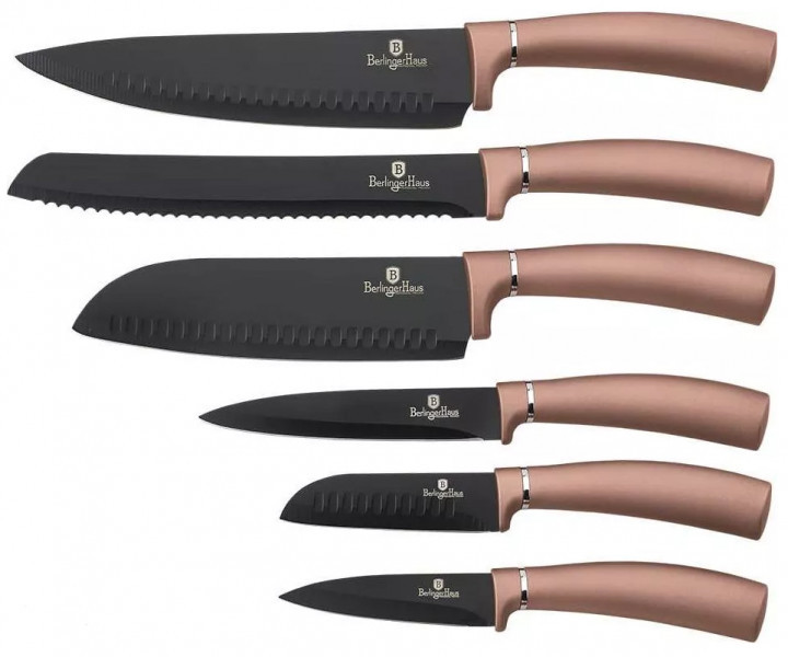 Набір ножів Berlinger Haus Rose Gold 6 пр. (BH-2543-SO)