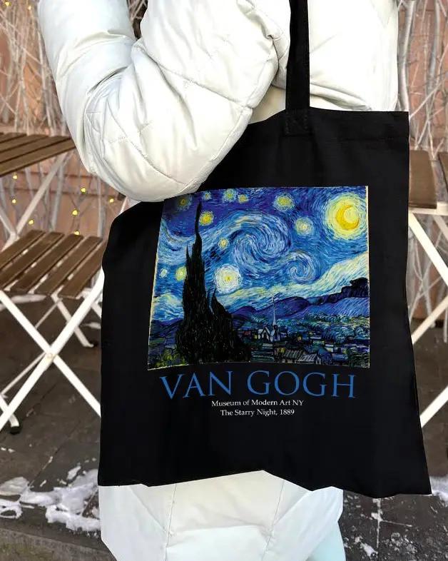 Екошопер BookOpt ВК4062 VAN GOGH Зіркова ніч Чорний (ВК4062) - фото 6