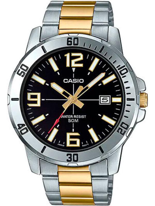 Наручний годинник чоловічий Casio MTP-VD01SG-1B (463680)