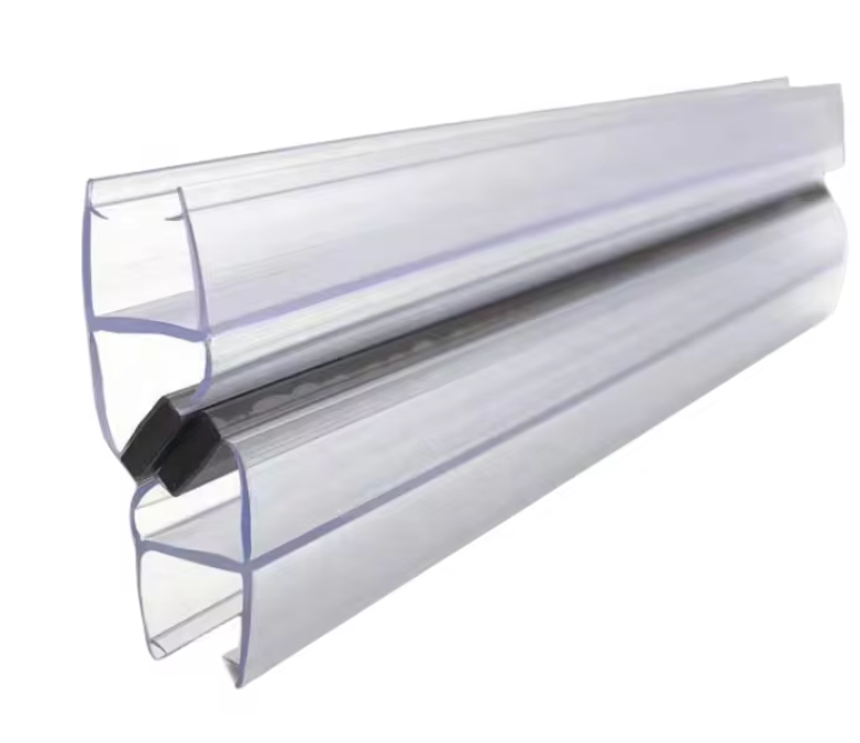 Ущільнювач для душової кабіни/гідромасажних боксів з магнітною вставкою UM-01 для товщини скла 4-5 мм (26324914)