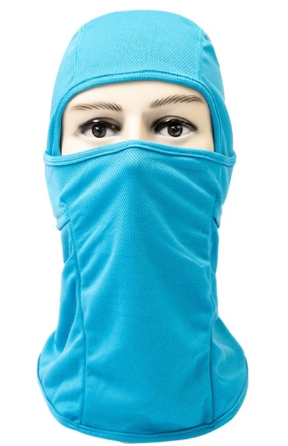 Балаклава Премиум дышащая лыжная/мото/вело One Size Голубой (561692114)
