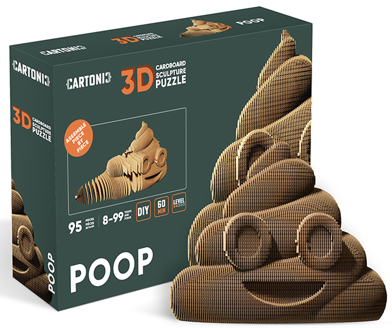 Картонний конструктор Cartonic 3D Puzzle POOP (8987175)