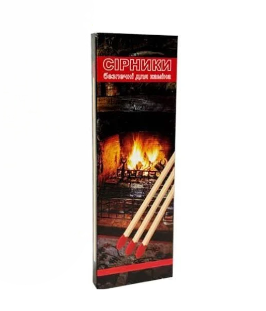 Спички Ровно для камина 25 шт./10 уп. (0909)