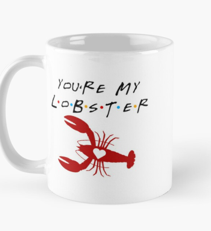 Чашка керамическая с принтом "You're my lobster" Friends 330 мл Белый (ПН178Ч)