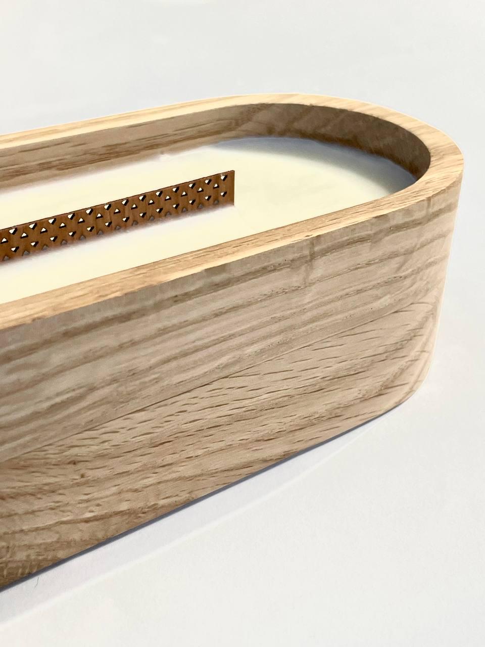 Свеча овальная соевая в дубовой емкости с деревянным фитилем 250 мл (9285194) - фото 6 Свеча овальная соевая в дубовой емкости с деревянным фитилем 250 мл (9285194) - фото 6