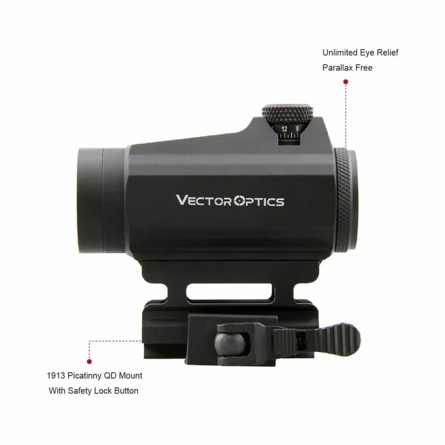 Прицел коллиматорный Vector Optics Maverick 1x22 мм Gen II 3 MOA Red Dot (SCRD-12II) - фото 9 Прицел коллиматорный Vector Optics Maverick 1x22 мм Gen II 3 MOA Red Dot (SCRD-12II) - фото 9