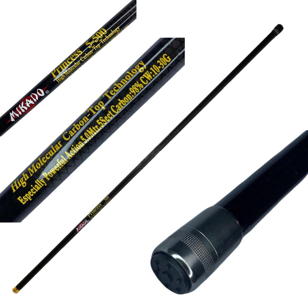 Удилище болонское Mikado Princess GL5833 5 м Черный - фото 3