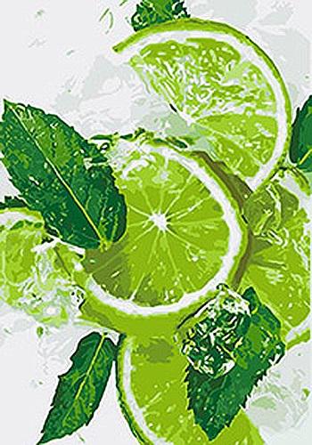 Картина по номерам Идейка Лаймовый фреш 35x50 см (KHO5544)