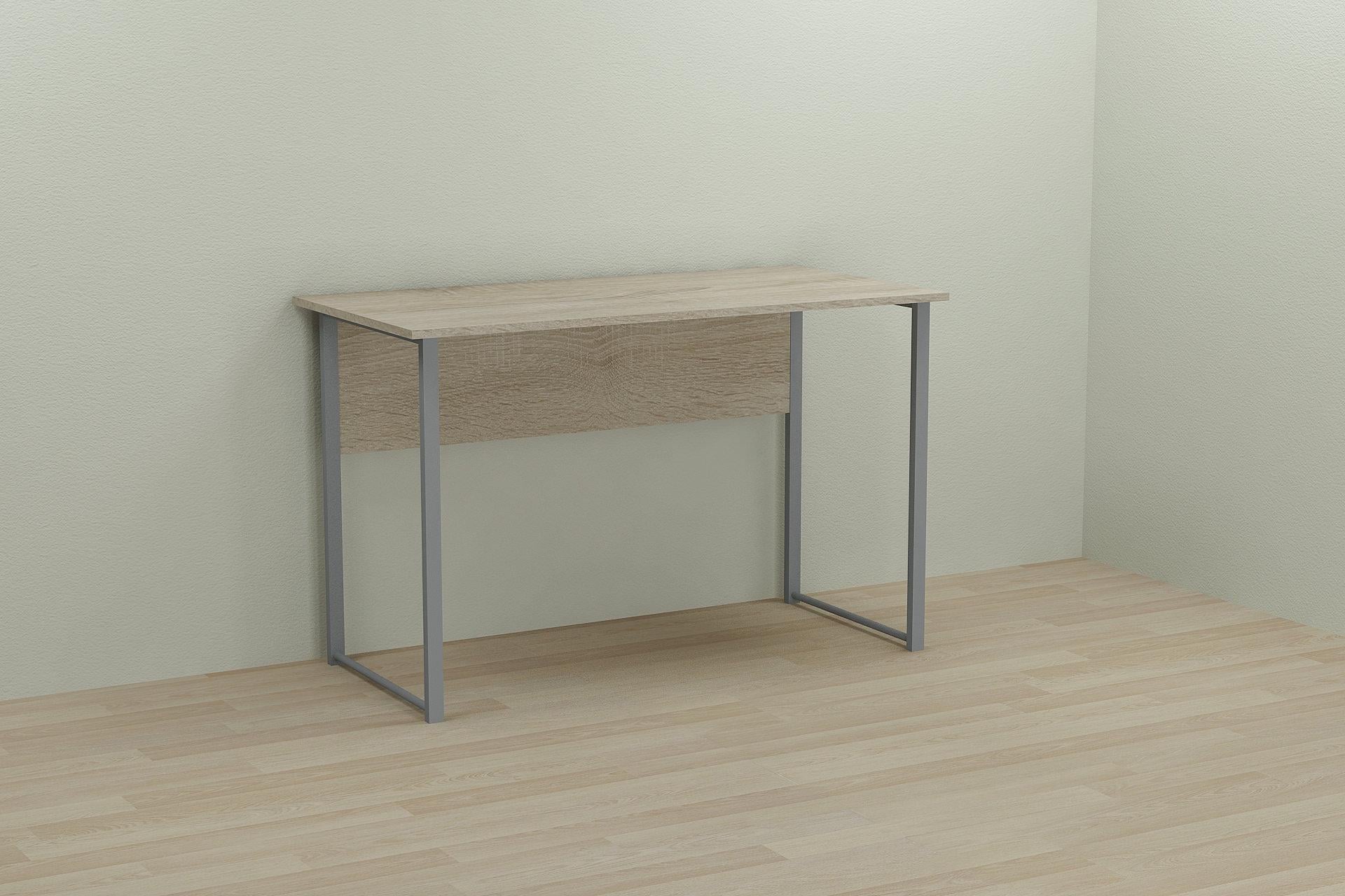 Стол компьютерный Ferrum-decor Курт ДСП 16 мм 75x120x60 см Серый/Дуб Сонома (FRD-101838)