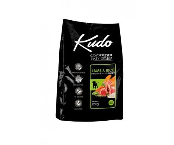Корм сухий KUDO ягня з рисом для цуценят середніх і великих порід 3 кг (47711)