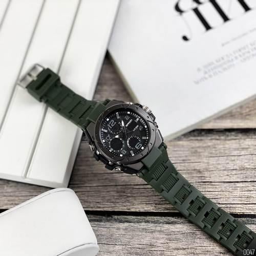 Наручные часы мужские Sanda военный водонепроницаемый ударопрочные с подсветкой Зеленый (6008) - фото 3