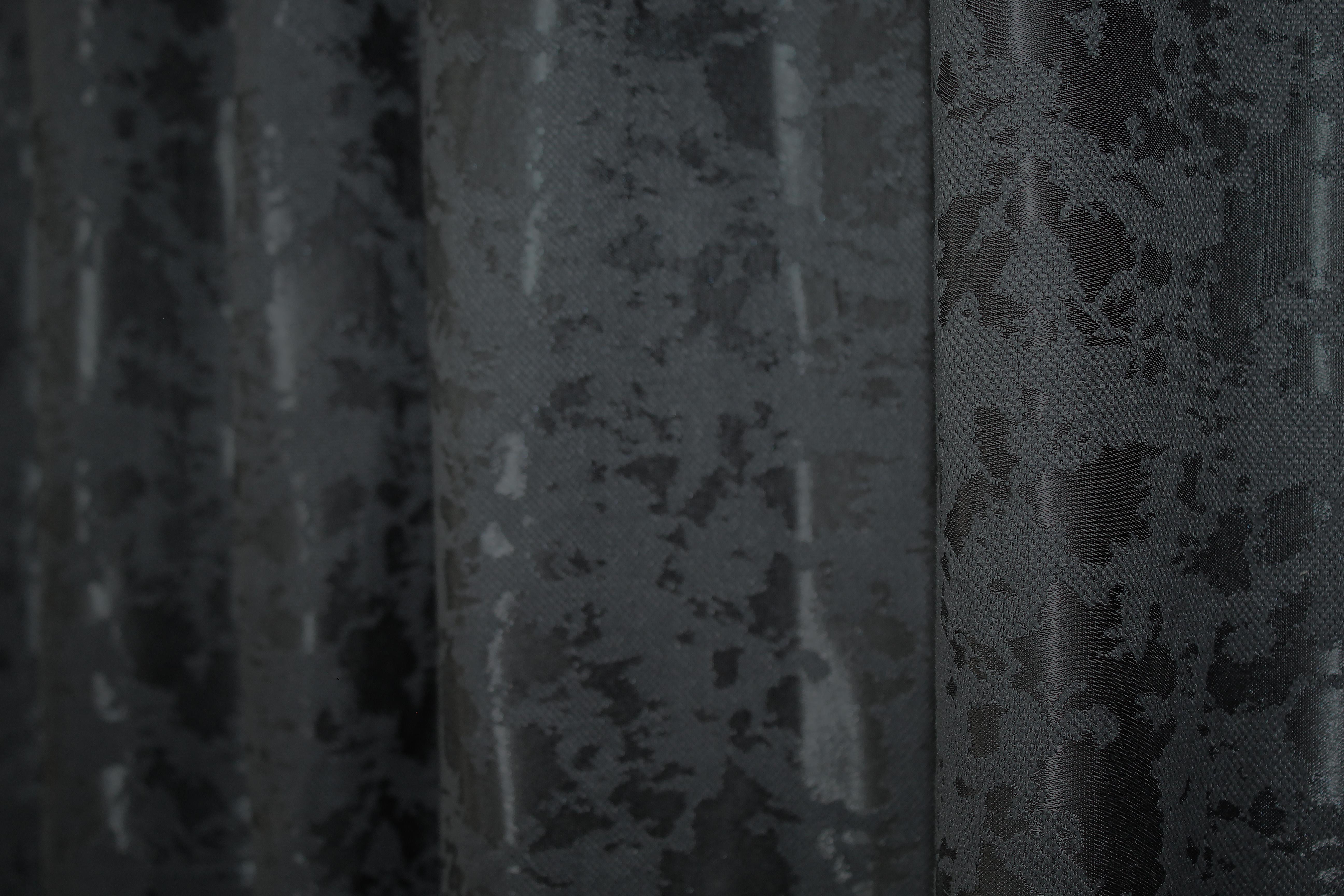 Комплект готовых штор VR-Textil Pavliani ХО №1262ш Лен мрамор 100х280 см 2 шт. Синий/Графитовый (31-560) - фото 8